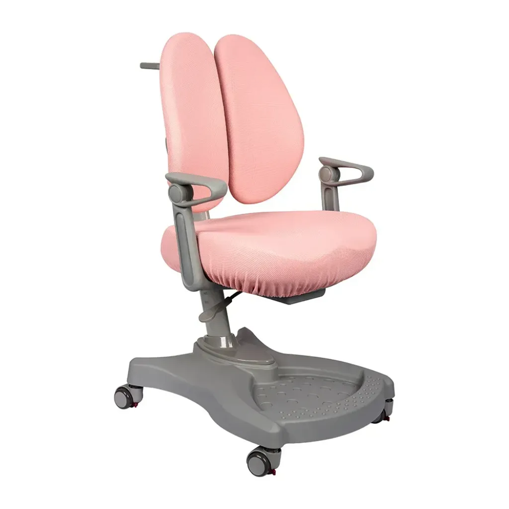 Комплект меблів Fundesk Fiore II Grey + Fundesk Leone Pink