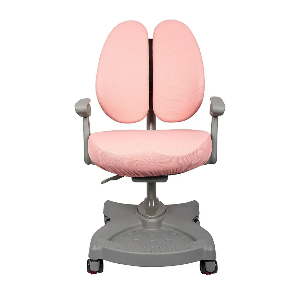 Комплект меблів Fundesk Fiore II Grey + Fundesk Leone Pink