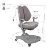 Комплект меблів Fundesk Fiore II Grey + Fundesk Leone Pink - Фото№11
