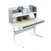 Парта FunDesk Ginepro Grey + Крісло FunDesk SST3LS Grey - Фото№3