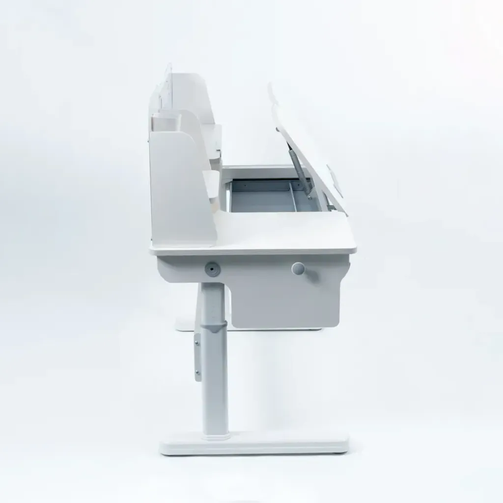 Функціональна парта Cubby Ammi Grey + Крісло Fundesk SST3LS Grey Функціональна парта Cubby Ammi Grey + Крісло Fundesk SST3LS Grey