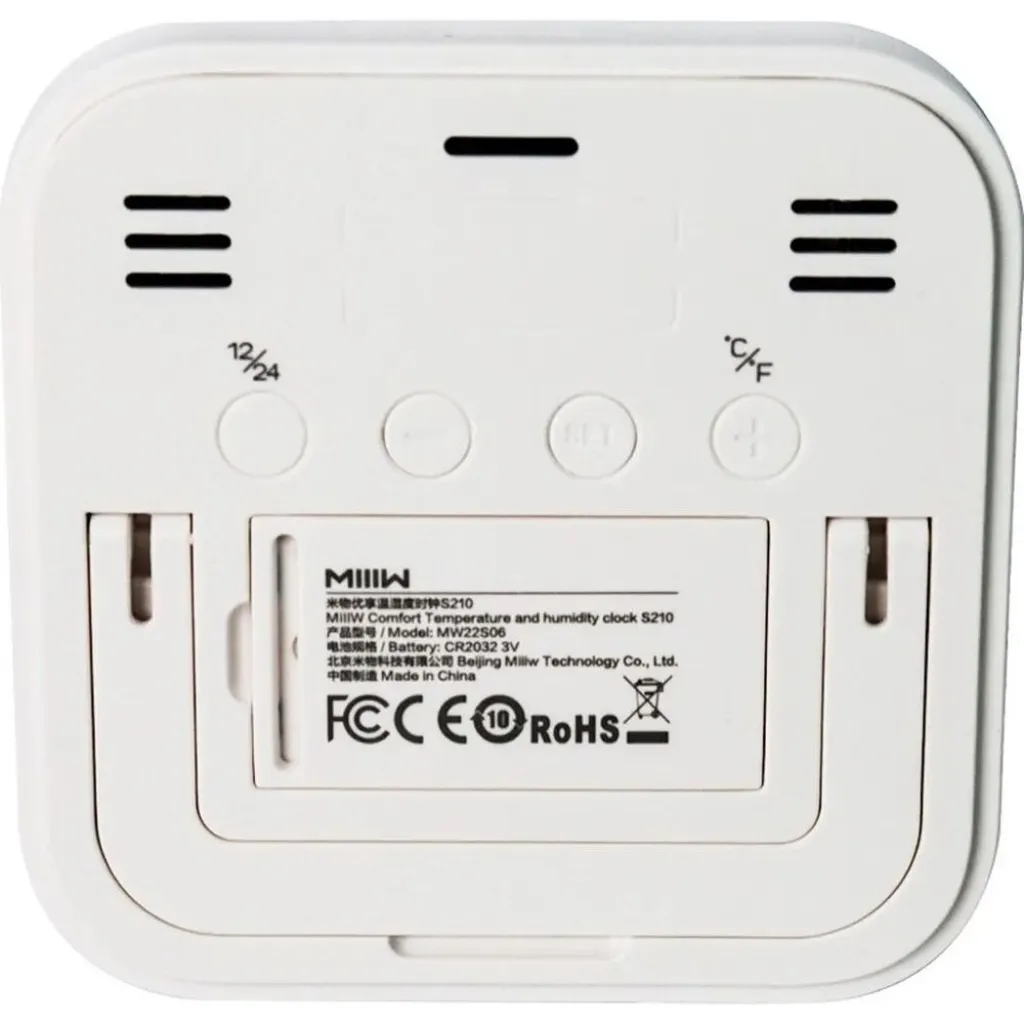 Цифровий гігрометр Xiaomi Miiiw Temperature Humidity Clock White S210 Цифровий гігрометр Xiaomi Miiiw Temperature Humidity Clock White S210