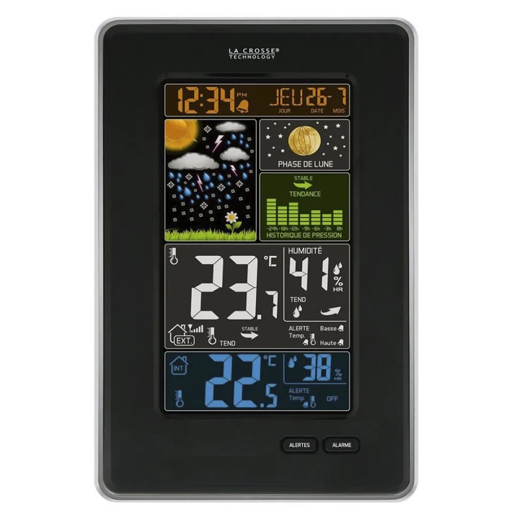 Метеостанция La Crosse WS6835 Black, черный Метеостанция La Crosse WS6835 Black, черный