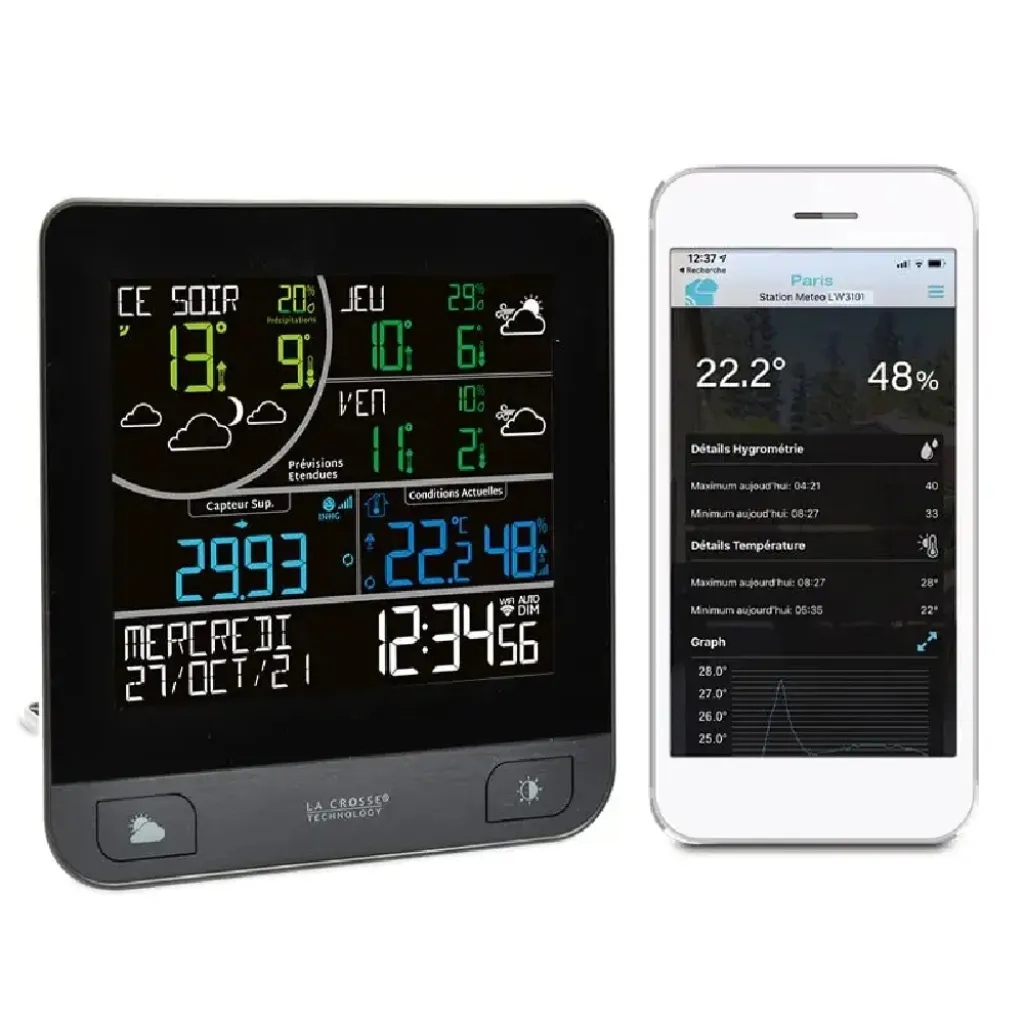 Метеостанція La Crosse LW3101 Wi-Fi, сірий Метеостанція La Crosse LW3101 Wi-Fi, сірий