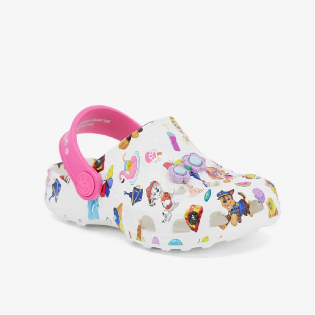 Дитячі Сабо Coqui LITTLE FROG 8701, білий/рожевий Дитячі Сабо Coqui LITTLE FROG 8701, білий/рожевий