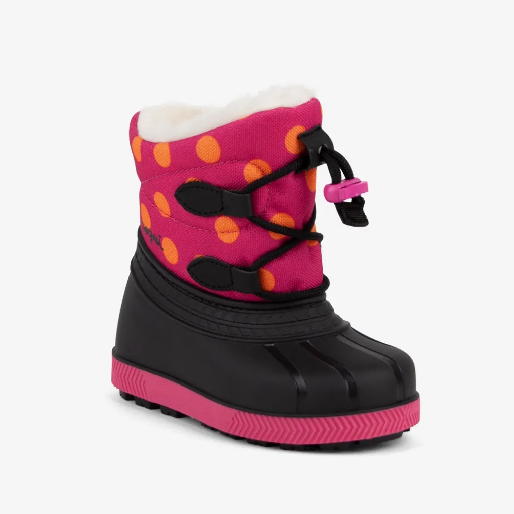 Зимові дитячі черевики сноубутси Coqui BERGY (5032 Lt. fuchsia dots), чорний/рожевий/малиновий Зимові дитячі черевики сноубутси Coqui BERGY (5032 Lt. fuchsia dots), чорний/рожевий/малиновий
