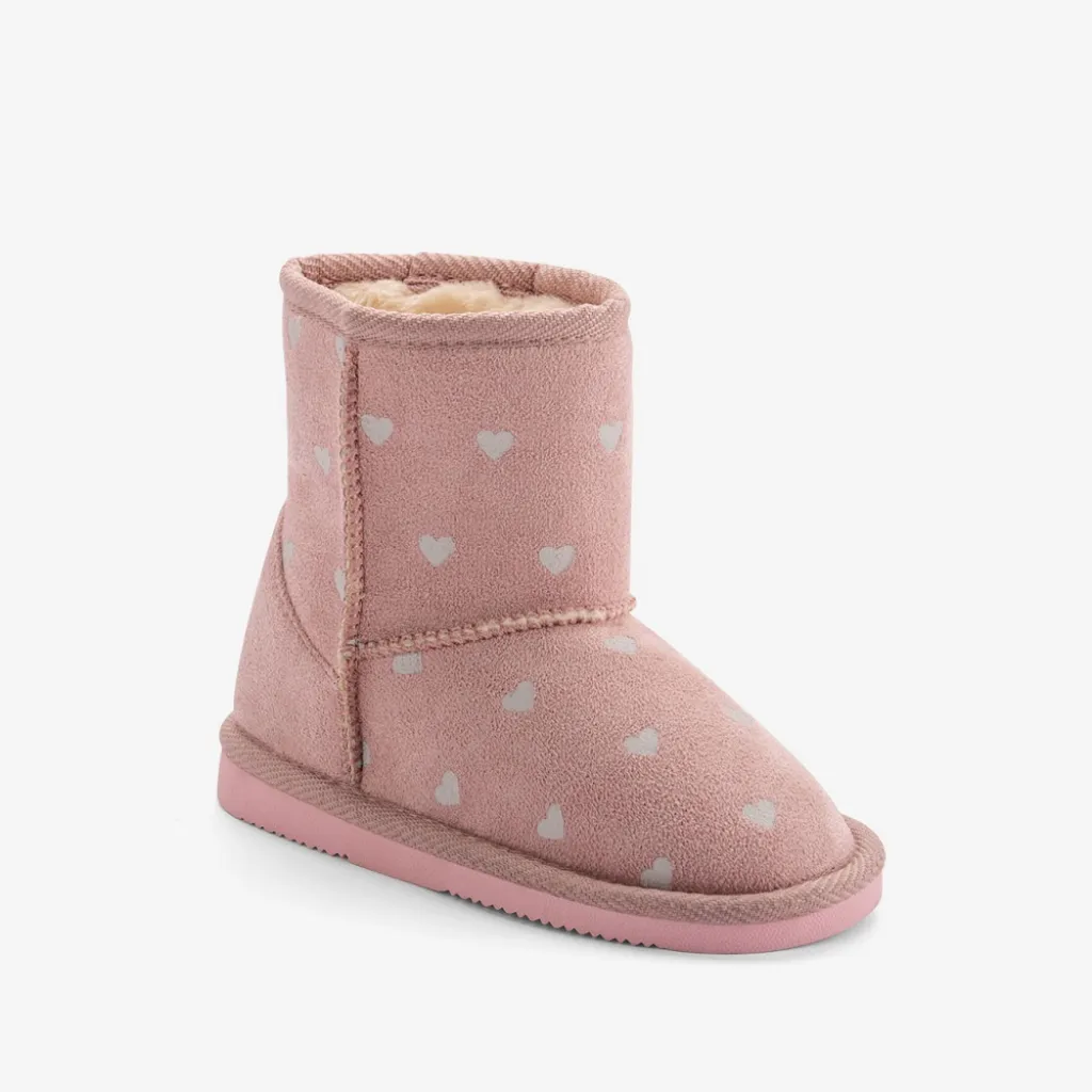 Зимові дитячі черевики Coqui Valenka (172 Powder pink hearts), світло-рожевий Зимові дитячі черевики Coqui Valenka (172 Powder pink hearts), світло-рожевий