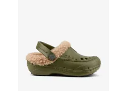 Утеплені крокси сабо Coqui HUSKY (9751 Army Green/Beige), зелений/хакі/бежевий Утеплені крокси сабо Coqui HUSKY (9751 Army Green/Beige), зелений/хакі/бежевий