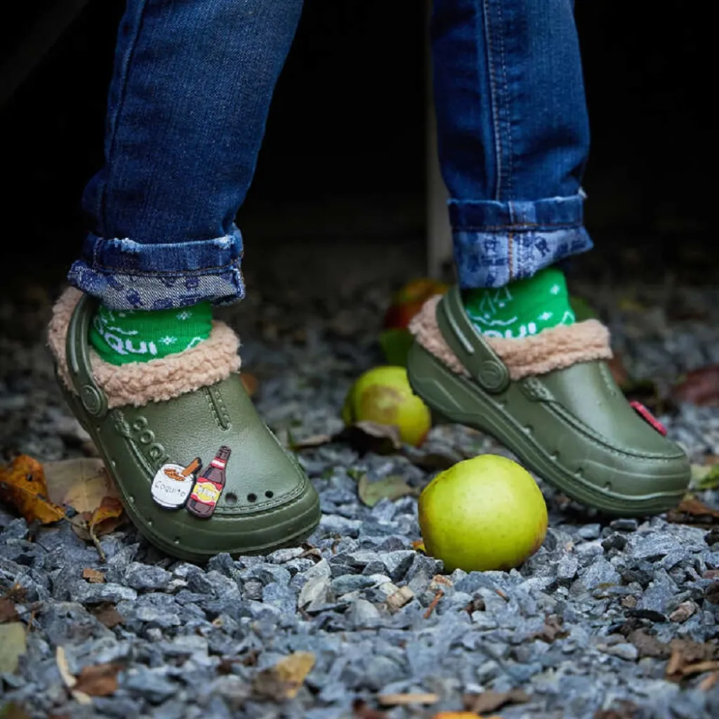 Утеплені крокси сабо Coqui HUSKY (9751 Army Green/Beige), зелений/хакі/бежевий Утеплені крокси сабо Coqui HUSKY (9751 Army Green/Beige), зелений/хакі/бежевий