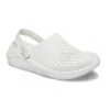 Кроксы сабо Crocs LiteRide Clog Almost White, белый - Фото№5