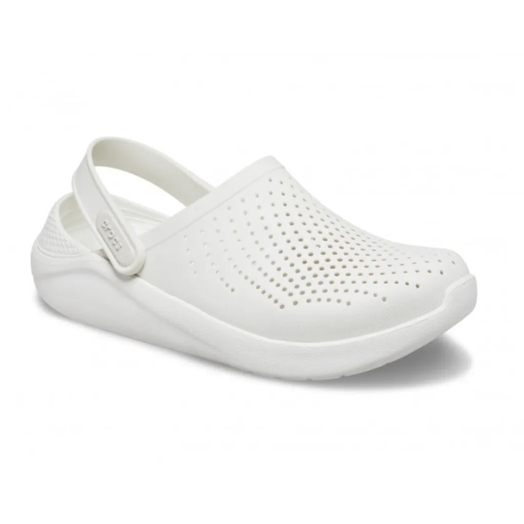 Кроксы сабо Crocs LiteRide Clog Almost White, белый Кроксы сабо Crocs LiteRide Clog Almost White, белый