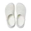 Кроксы сабо Crocs LiteRide Clog Almost White, белый - Фото№6