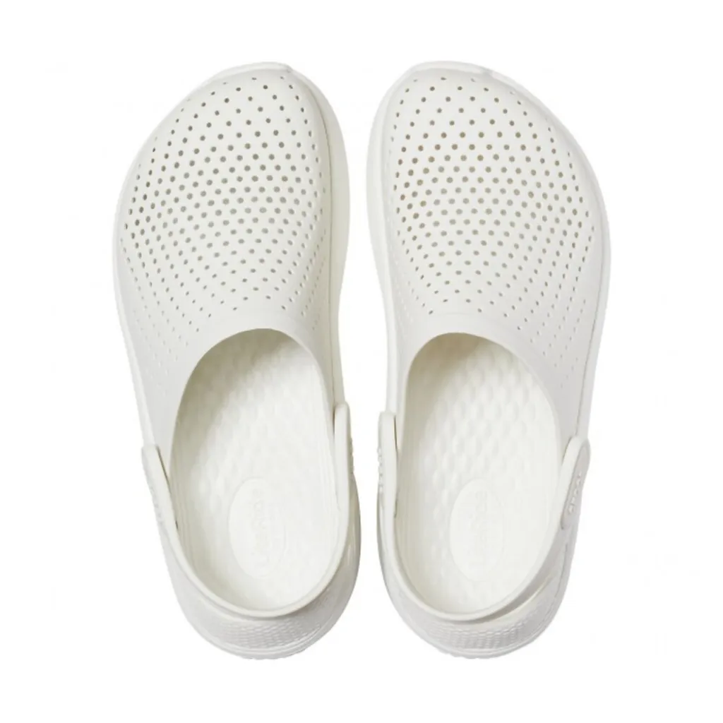Кроксы сабо Crocs LiteRide Clog Almost White, белый Кроксы сабо Crocs LiteRide Clog Almost White, белый