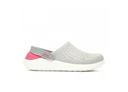 Кроксы сабо Crocs LiteRide Clog Pearl/White, серо-малиновый Кроксы сабо Crocs LiteRide Clog Pearl/White, серо-малиновый