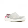 Кроксы сабо Crocs LiteRide Clog Pearl/White, серо-малиновый - Фото№4