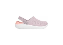 Кроксы сабо Crocs LiteRide Clog Pink/White, кораллово-бежевый Кроксы сабо Crocs LiteRide Clog Pink/White, кораллово-бежевый