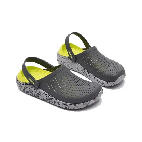 Кроксы сабо Crocs LiteRide GreyLightGreen, серо-зеленый - Фото№1