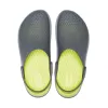 Кроксы сабо Crocs LiteRide GreyLightGreen, серо-зеленый - Фото№4