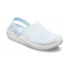 Кроксы сабо Crocs LiteRide Clog Mineral Blue/White, голубой - Фото№4