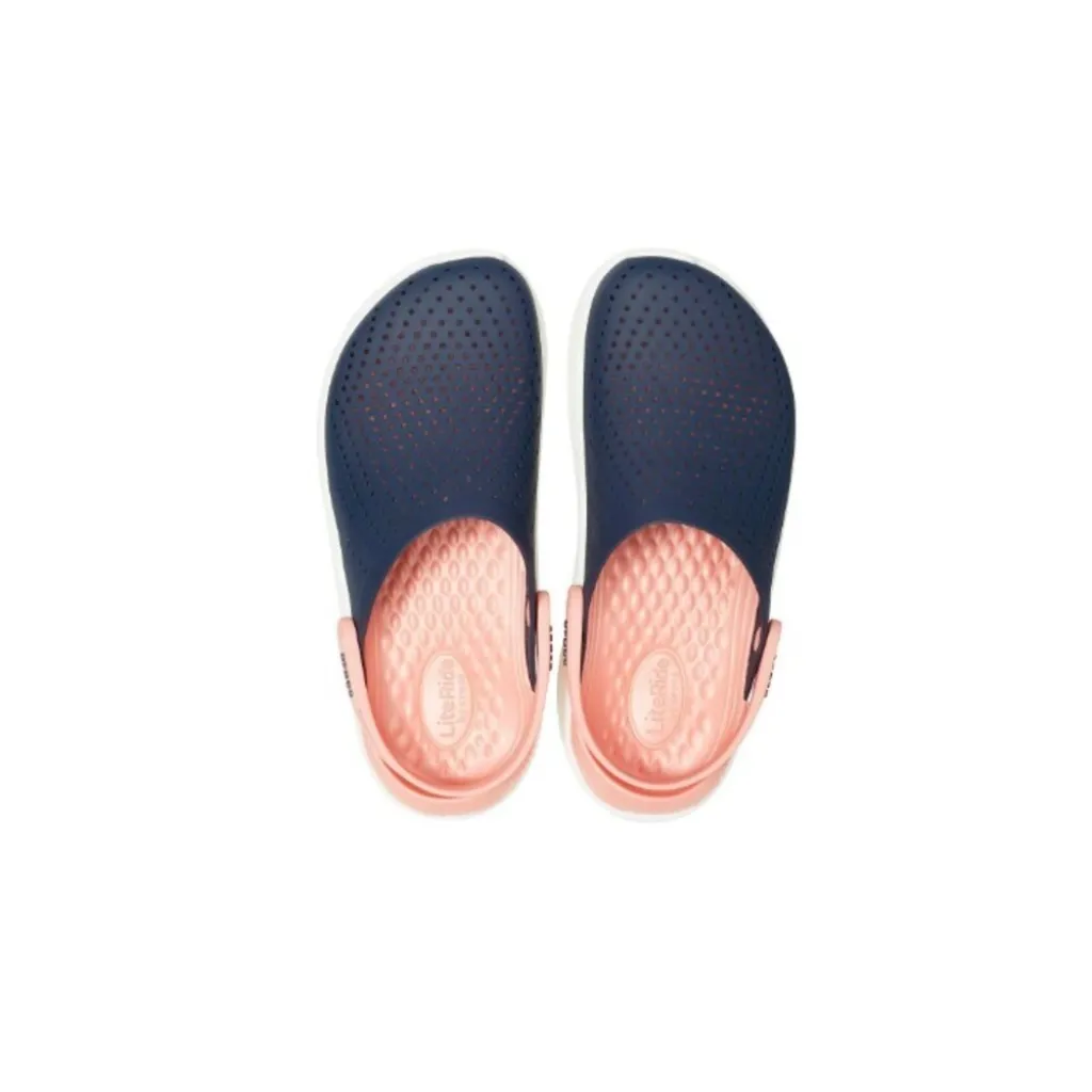 Крокси сабо Crocs LiteRide Clog Navy/Melon, рожево-синій Крокси сабо Crocs LiteRide Clog Navy/Melon, рожево-синій