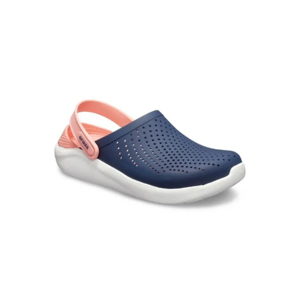 Крокси сабо Crocs LiteRide Clog Navy/Melon, рожево-синій Крокси сабо Crocs LiteRide Clog Navy/Melon, рожево-синій