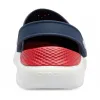 Кроксы сабо Crocs LiteRide Clog Navy/Pepper, красно-синий - Фото№4
