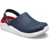 Кроксы сабо Crocs LiteRide Clog Navy/Pepper, красно-синий - Фото№5