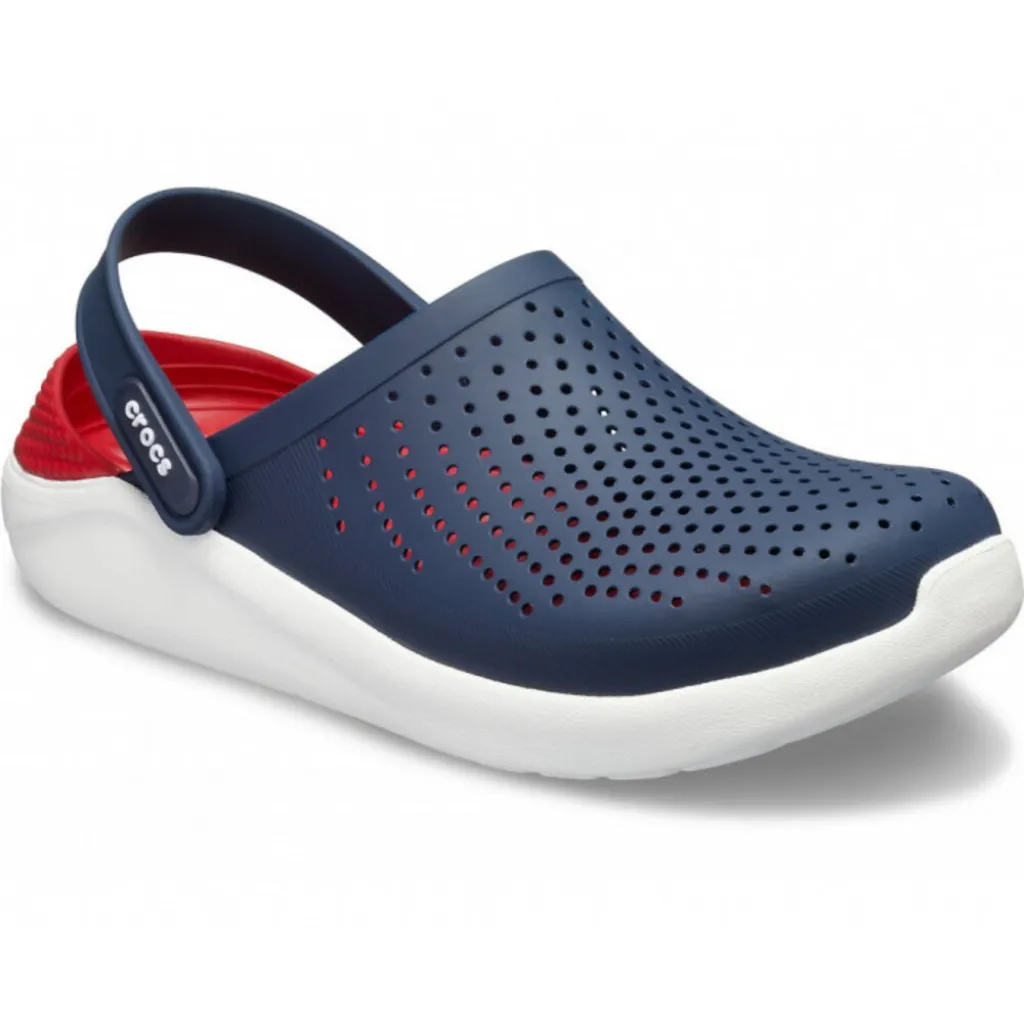 Кроксы сабо Crocs LiteRide Clog Navy/Pepper, красно-синий Кроксы сабо Crocs LiteRide Clog Navy/Pepper, красно-синий