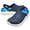 Кроксы сабо Crocs LiteRide Clog Navy/white, темно-синий - Фото№7