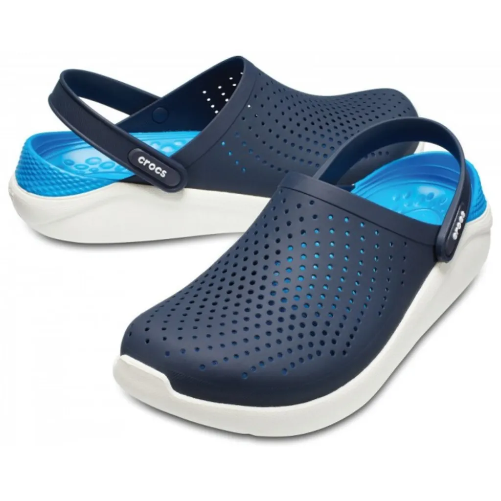 Кроксы сабо Crocs LiteRide Clog Navy/white, темно-синий Кроксы сабо Crocs LiteRide Clog Navy/white, темно-синий