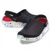 Крокси сабо Crocs LiteRide Clog Black/white, чорно-білий - Фото№3