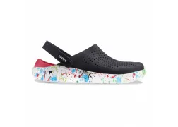 Кроксы сабо Crocs LiteRide Clog Black/white, черно-белый Кроксы сабо Crocs LiteRide Clog Black/white, черно-белый