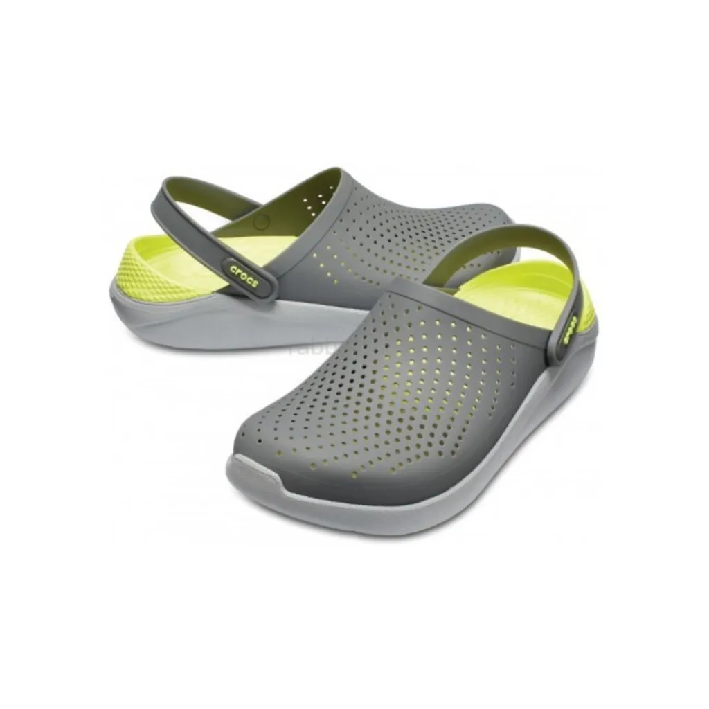 Кроксы сабо Crocs LiteRide Clog, серо-зеленый Кроксы сабо Crocs LiteRide Clog, серо-зеленый