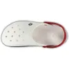 Кроксы сабо Crocs Crocband White/Blue Jean, белый - Фото№5