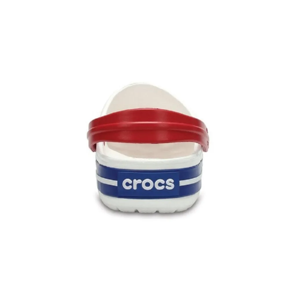 Кроксы сабо Crocs Crocband White/Blue Jean, белый Кроксы сабо Crocs Crocband White/Blue Jean, белый