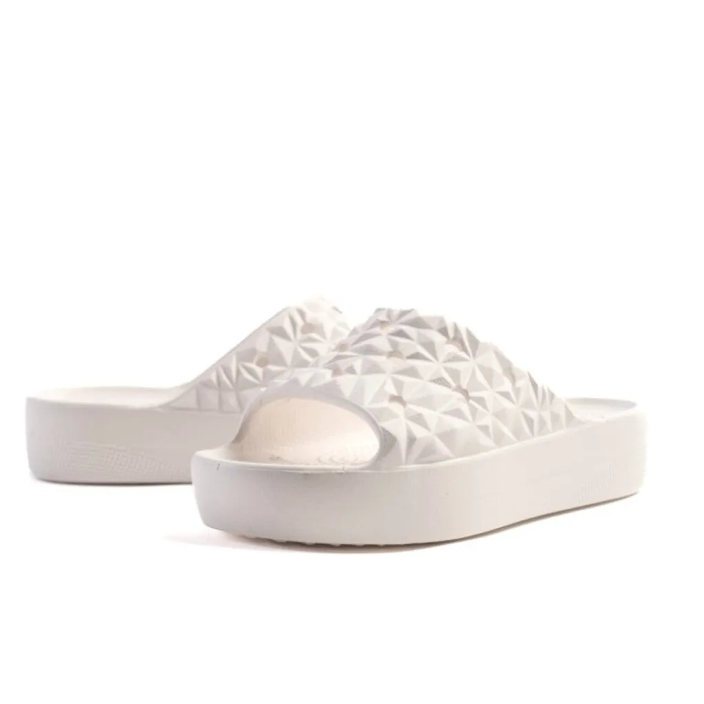 Жіночі крокси Crocs Slade Geometric Lastic Bone, білий Жіночі крокси Crocs Slade Geometric Lastic Bone, білий