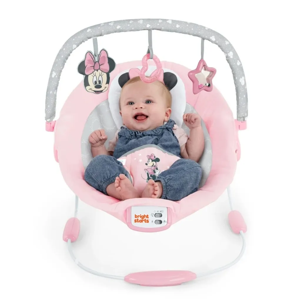 Шезлонг Bright Starts Minnie Mouse Rosy Skies Шезлонг Bright Starts Minnie Mouse Rosy Skies