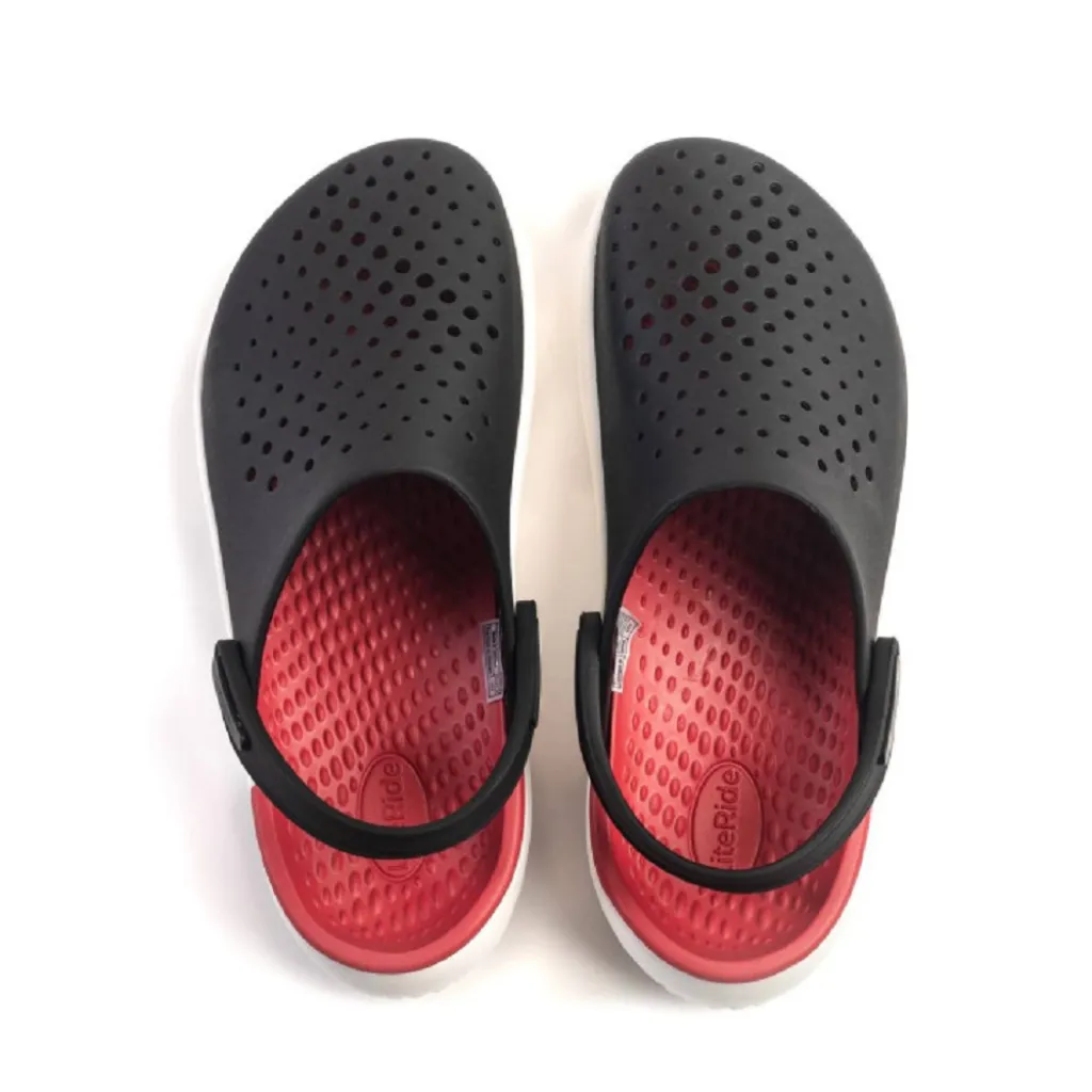 Кроксы Crocs InMotion Clog Red/black, черно-красный Кроксы Crocs InMotion Clog Red/black, черно-красный