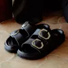 Ортопедические женские шлепанцы Genuins Galia G106270, черный - Фото№4