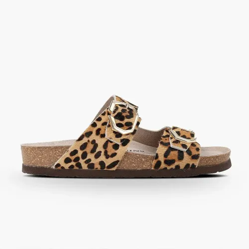 Ортопедические женские шлепанцы Genuins Gelan G106782, леопардовый - Фото№1