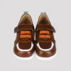 Ортопедические детские кроссовки RedSP 410AP Ortofoot, бело-коричневые - Фото№4