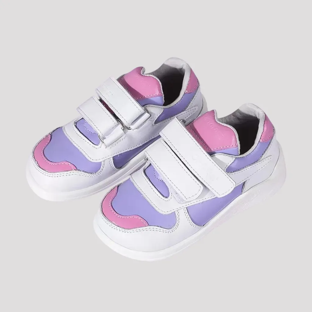 Ортопедические детские кроссовки Violet Neon 410AP Ortofoot, бело-розовые