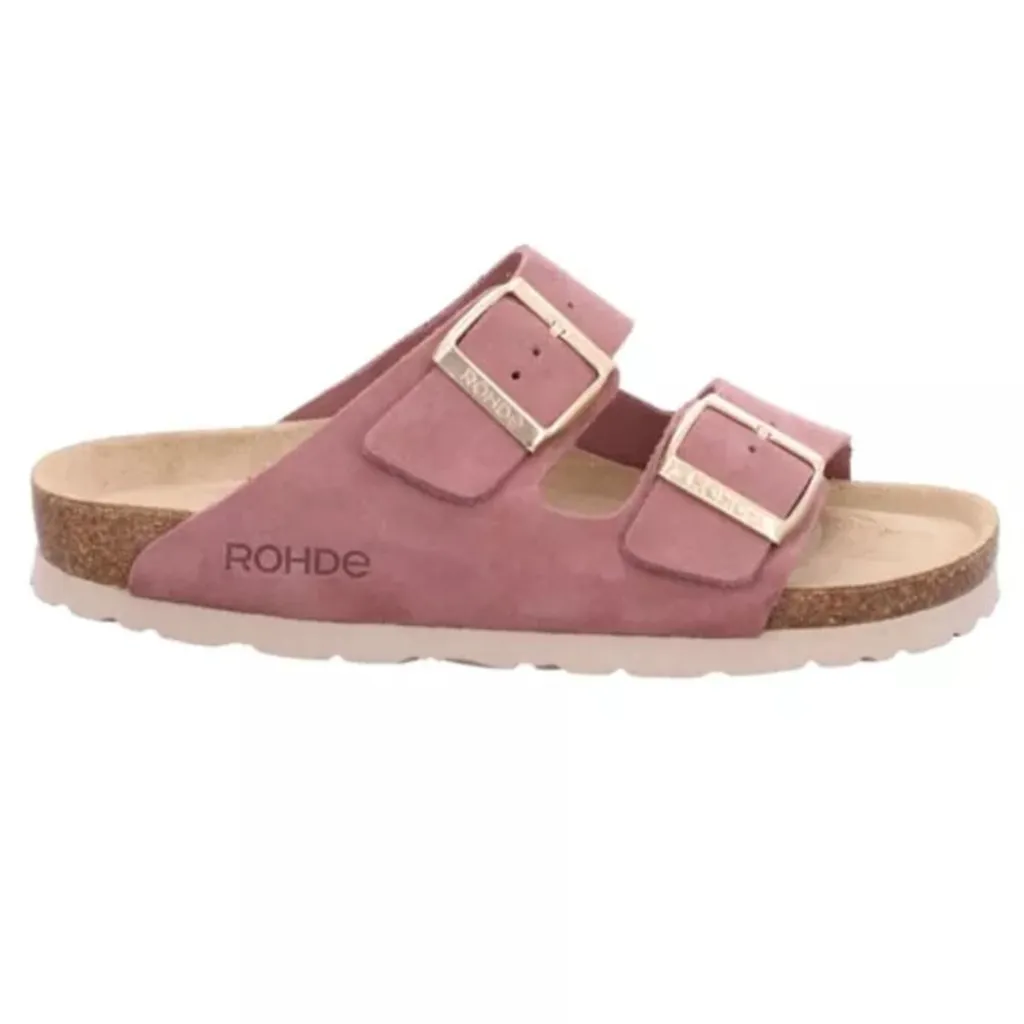Жіночі шльопанці Rohde Alba 5590 47, темно-пудровий Жіночі шльопанці Rohde Alba 5590 47, темно-пудровий