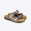Жіночі шльопанці Rohde Rodigo 5872 88, платина/рептилія - Фото№3