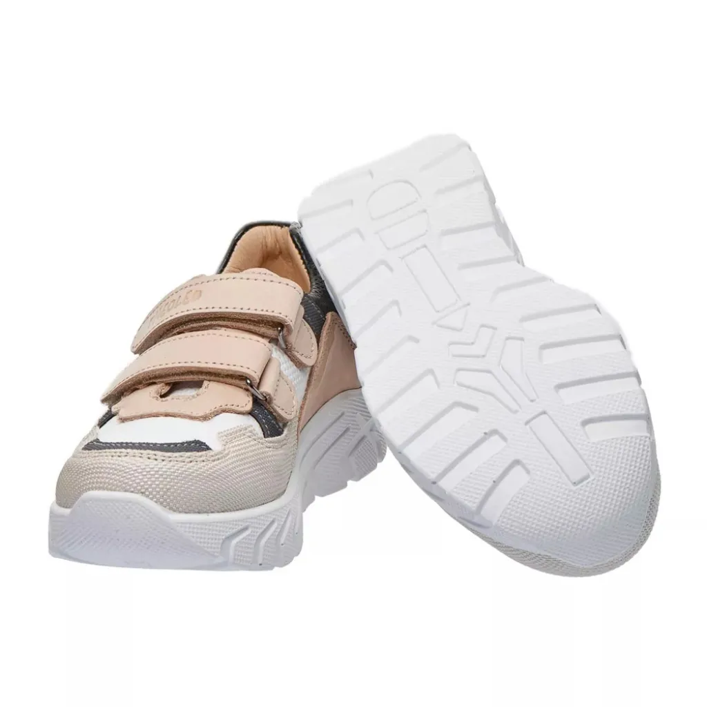 Профилактические кроссовки Theo Leo 2558 BG-GR, белый/серый/песочный