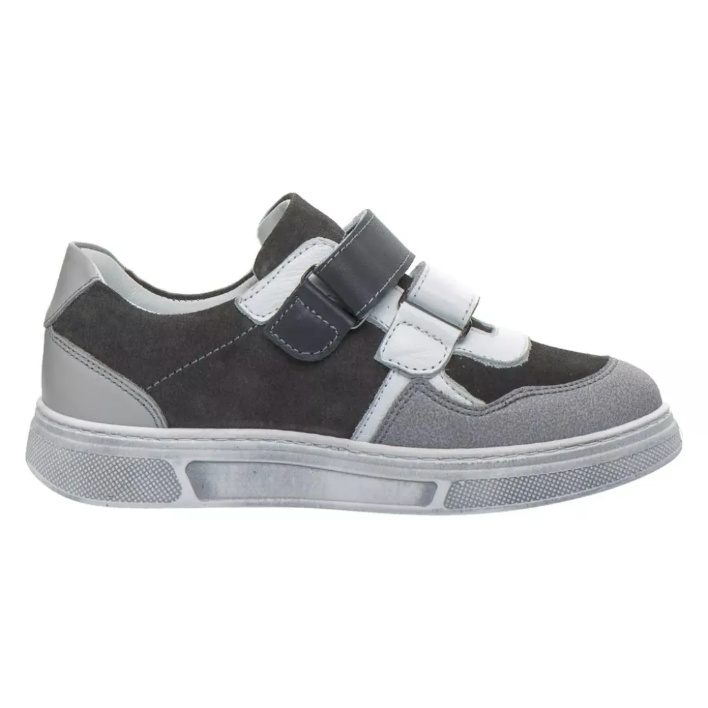 Профилактические кеды для мальчика Theo Leo 3236 SM-WH, белый/серый Профилактические кеды для мальчика Theo Leo 3236 SM-WH, белый/серый