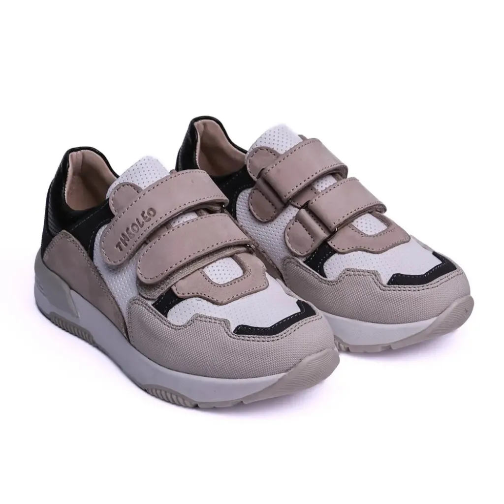 Профилактические кроссовки Theo Leo LEO-2558/1, белый/серый/песочный