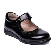 Профилактические туфли для девочки Theo Leo LEO-2428-BLACK, черный