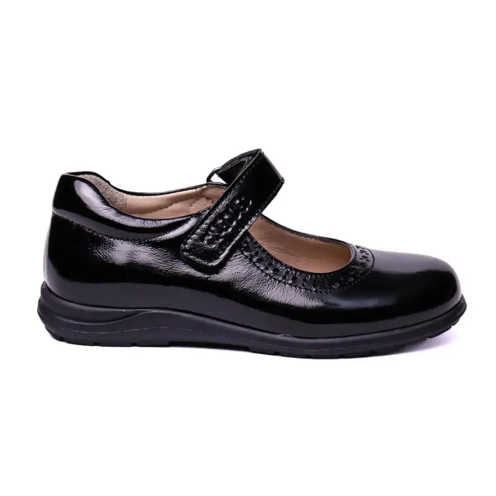 Профилактические туфли для девочки Theo Leo LEO-2428-BLACK, черный Профилактические туфли для девочки Theo Leo LEO-2428-BLACK, черный