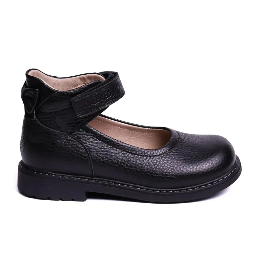 Профилактические туфли для девочки Theo Leo LEO-025-BLACK, черный